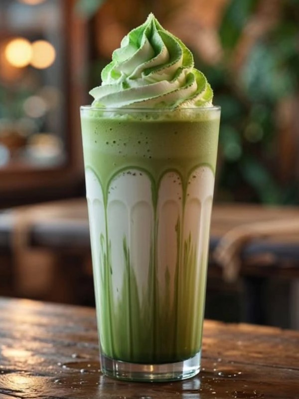 cách pha matcha latte đá xay