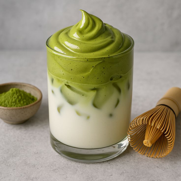 cách pha matcha latte hojicha